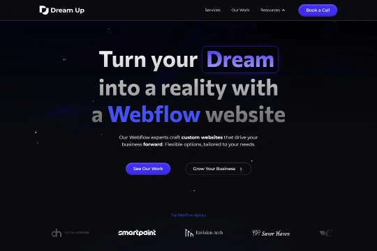 Dream up agency Hero Section